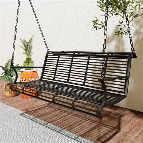 3 person metal porch swing